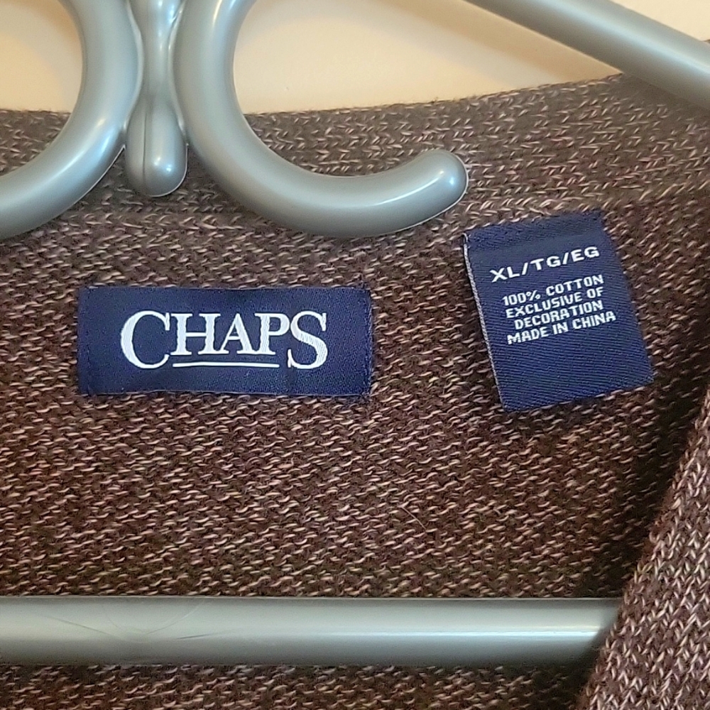 Chaps Brown Men's Sweater - Picture 4 of 7